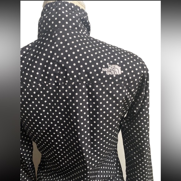 THE NORTH FACE Jacket Black Polka Dot Women's Windbreaker Size XS Ahuy Worn Once - Picture 7 of 10